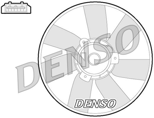 Denso Radiator Cooling Fan DER32013 - image 2