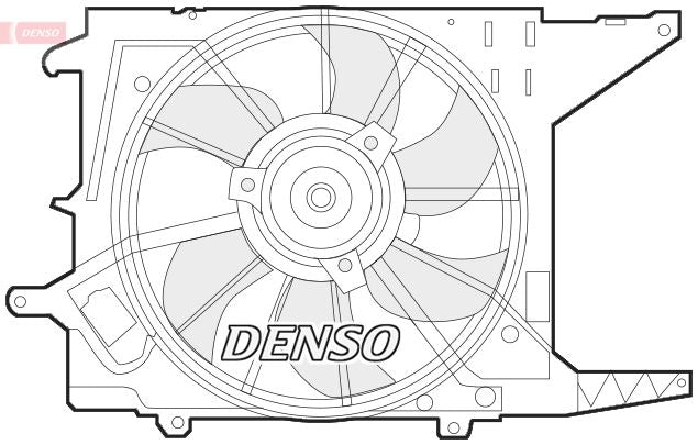 Denso Radiator Cooling Fan DER37003 - image 2