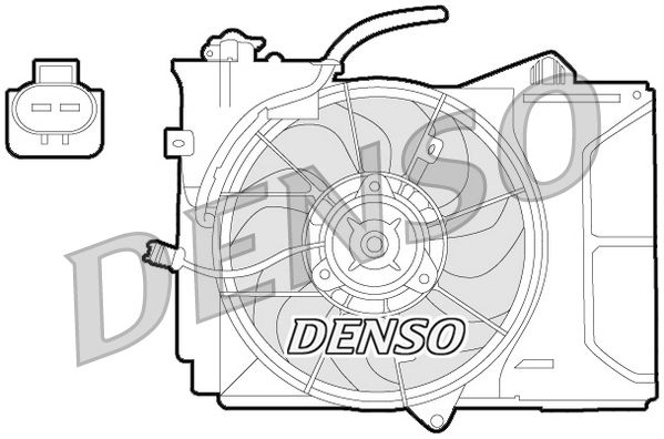 Denso Radiator Cooling Fan DER50001 - image 2