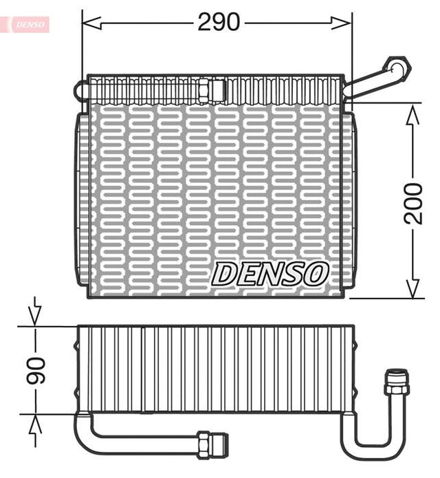 Denso Ac Evaporator DEV01005 - image 2