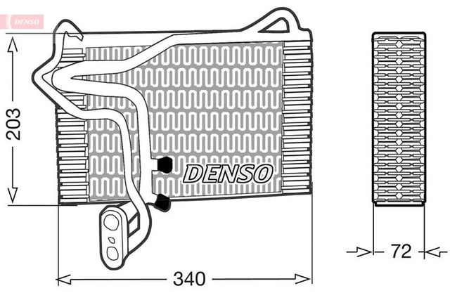 Denso Ac Evaporator DEV02001 - image 2