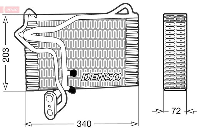 Denso Ac Evaporator DEV02002 - image 2