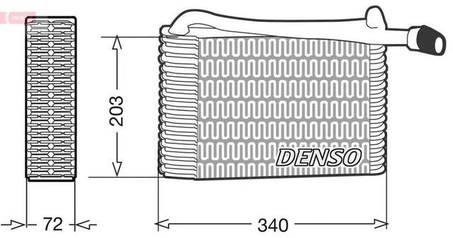 Denso Ac Evaporator DEV02004 - image 2