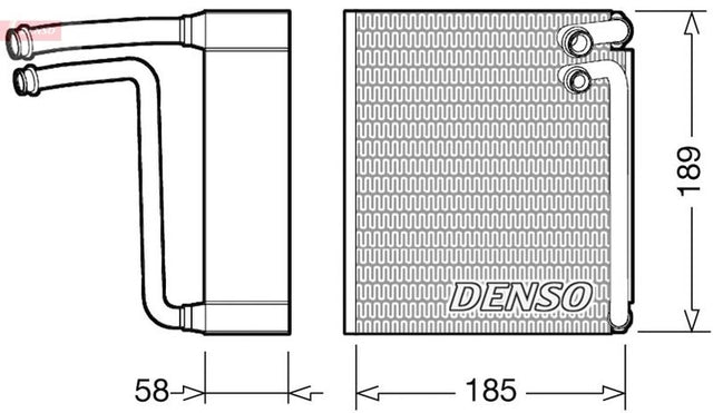 Denso Ac Evaporator DEV09025 - image 2