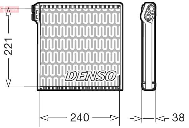 Denso Ac Evaporator DEV09102 - image 2