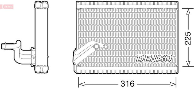 Denso Ac Evaporator DEV21003 - image 2