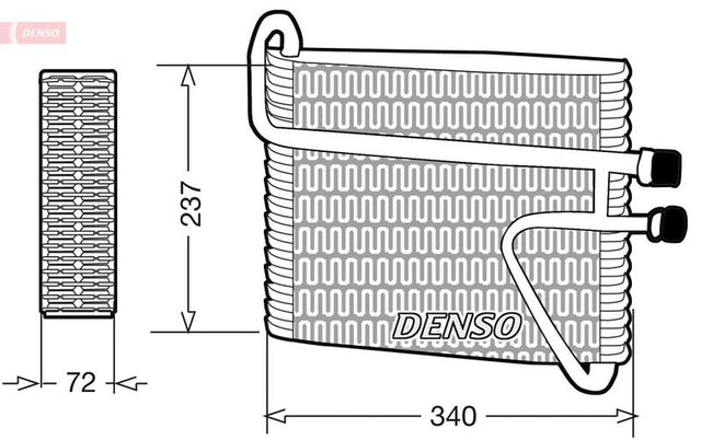 Denso Ac Evaporator DEV33002 - image 2