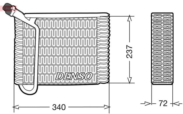 Denso Ac Evaporator DEV33004 - image 2