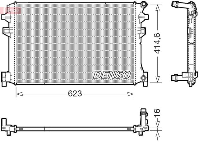 Denso Radiator DRM02048 - image 2