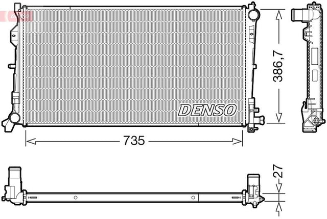 Denso Radiator DRM06040 - image 2