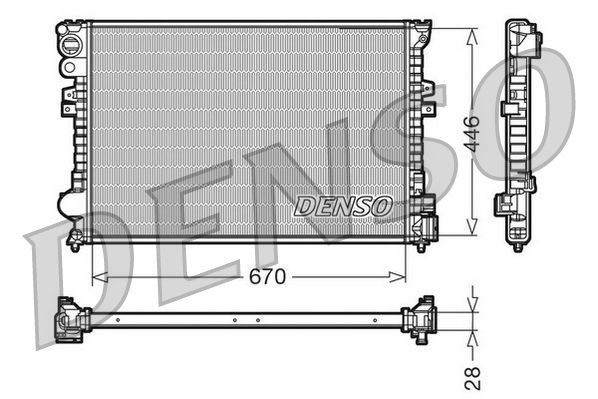 Denso Radiator DRM07050 - image 2