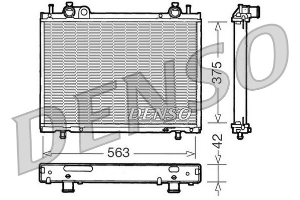 Denso Radiator DRM09021 - image 2