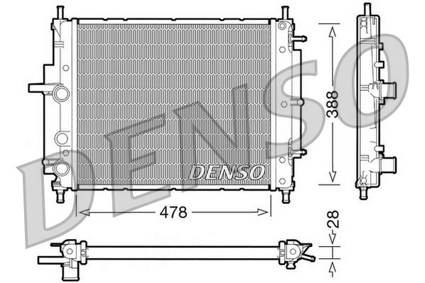 Denso Radiator DRM09032 - image 2