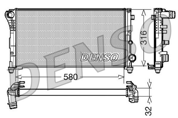 Denso Radiator DRM09084 - image 2