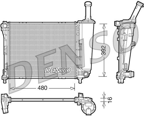 Denso Radiator DRM09088 - image 2