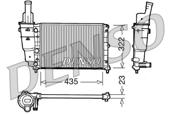 Denso Radiator DRM09095 - image 2