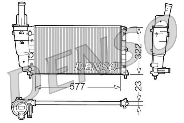 Denso Radiator DRM09096 - image 2