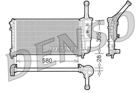 Denso Radiator DRM09106 - image 2