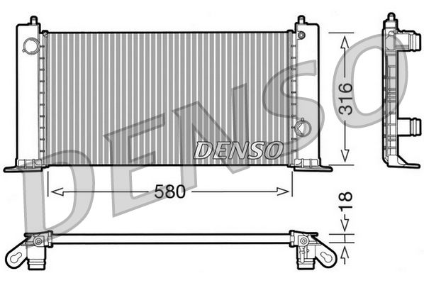 Denso Radiator DRM09120 - image 2