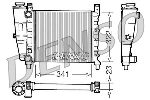 Denso Radiator DRM09141 - image 2