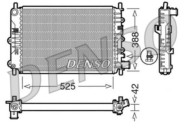 Denso Radiator DRM10026 - image 2