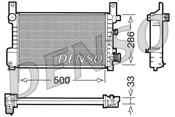 Denso Radiator DRM10037 - image 2