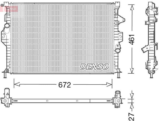 Denso Radiator DRM10048 - image 2