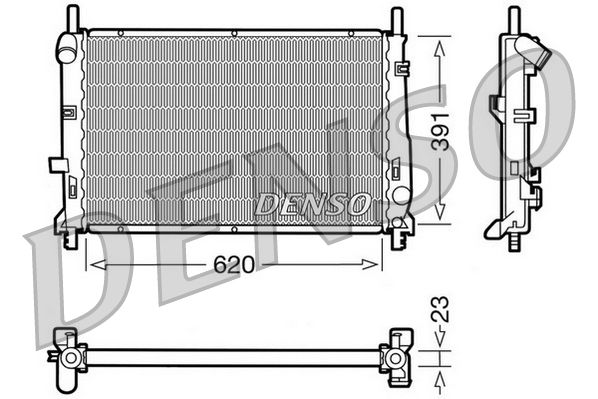 Denso Radiator DRM10070 - image 2