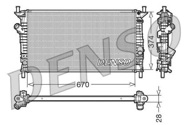 Denso Radiator DRM10074 - image 2