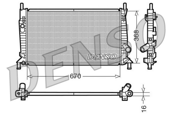 Denso Radiator DRM10075 - image 2