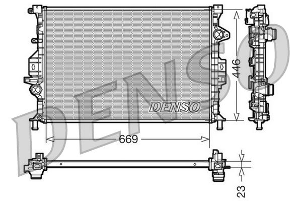 Denso Radiator DRM10077 - image 2