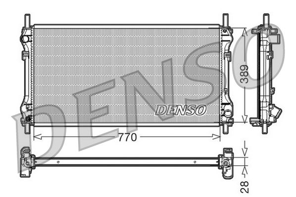 Denso Radiator DRM10104 - image 2