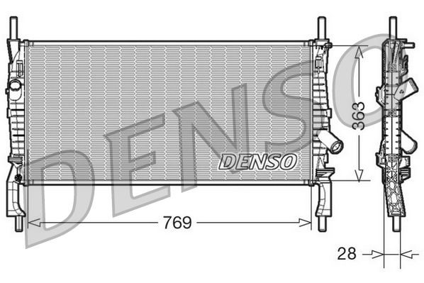Denso Radiator DRM10106 - image 2