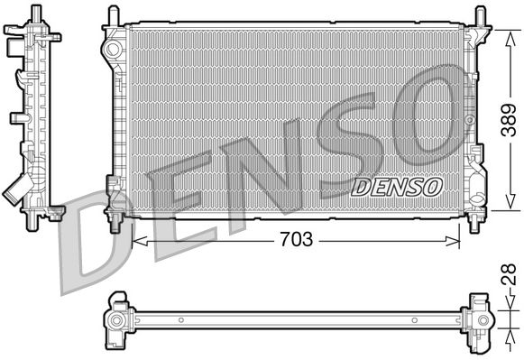 Denso Radiator DRM10109 - image 2