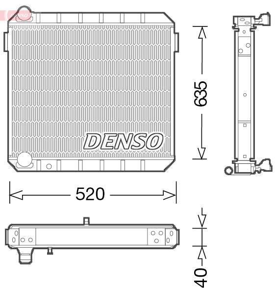 Denso Radiator DRM10110 - image 2