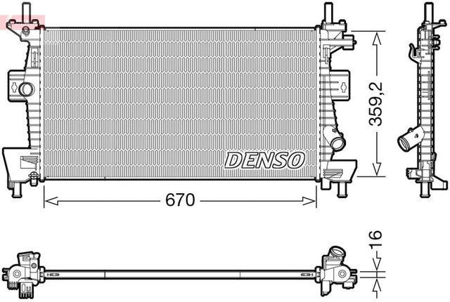 Denso Radiator DRM10114 - image 2