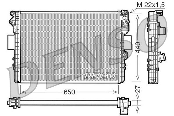 Denso Radiator DRM12002 - image 2