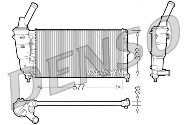 Denso Radiator DRM13006 - image 2