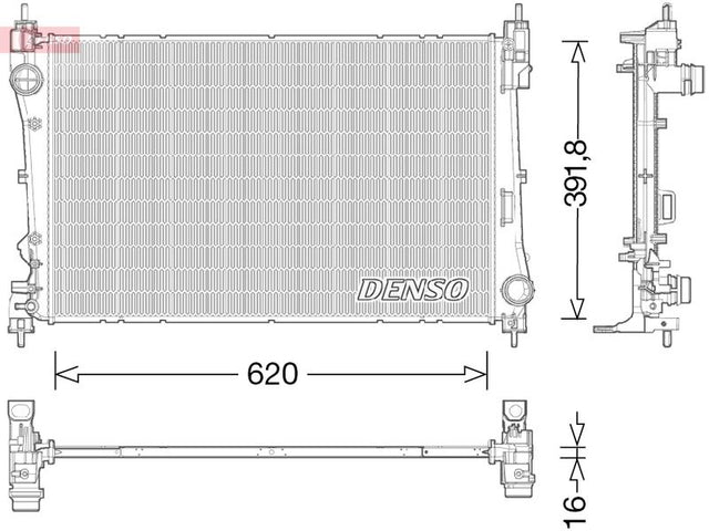 Denso Radiator DRM13017 - image 2