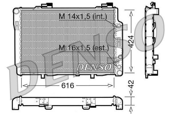 Denso Radiator DRM17073 - image 2