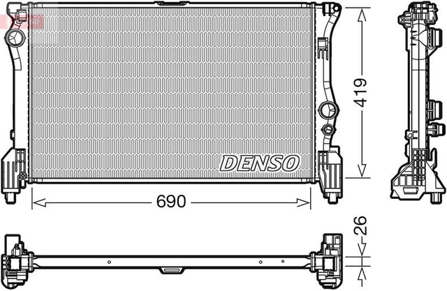 Denso Radiator DRM17112 - image 2