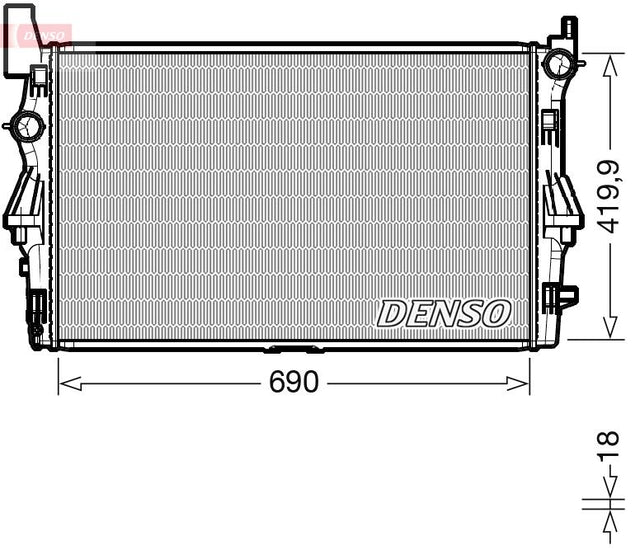 Denso Radiator DRM17114 - image 2