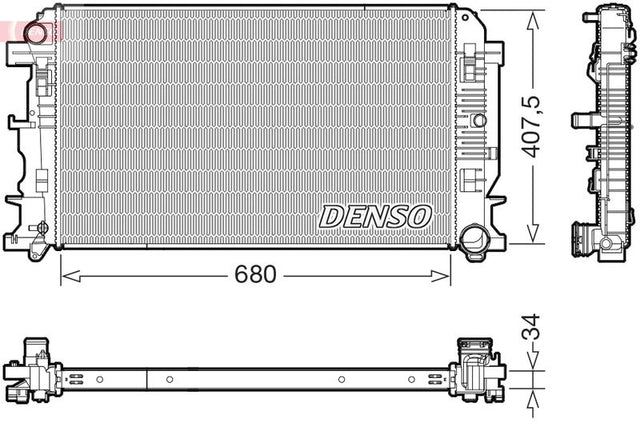 Denso Radiator DRM17117 - image 2