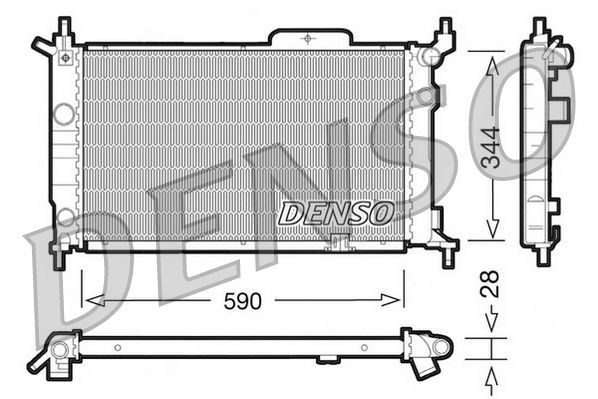 Denso Radiator DRM20015 - image 2