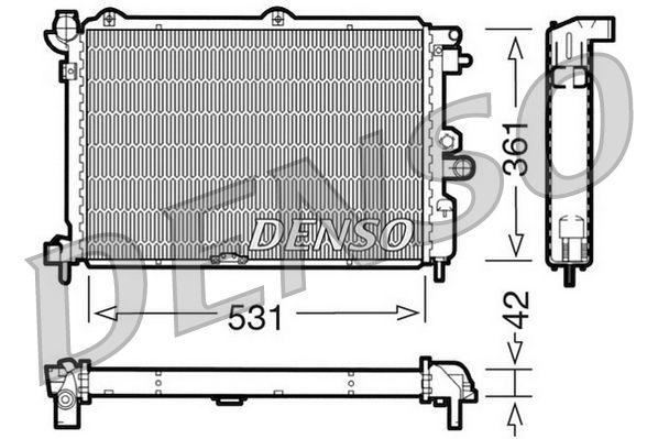 Denso Radiator DRM20025 - image 2