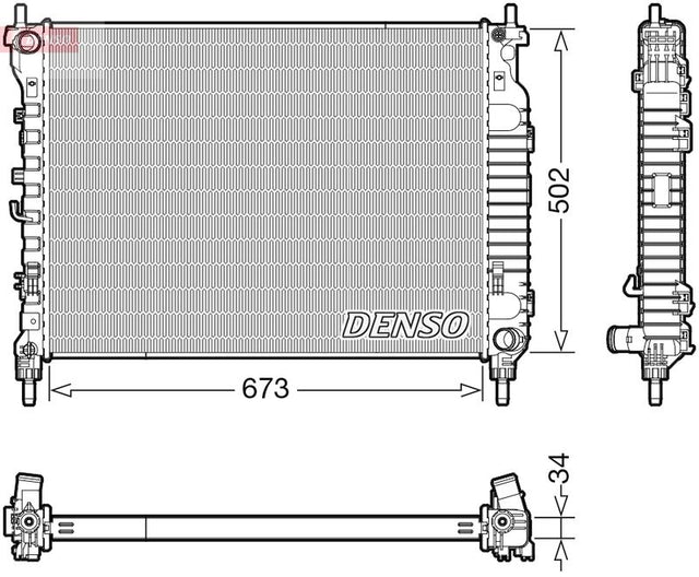 Denso Radiator DRM20125 - image 2