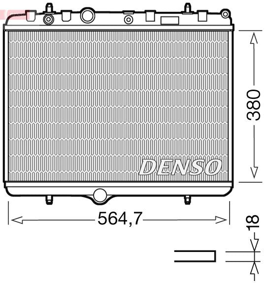 Denso Radiator DRM21055 - image 2