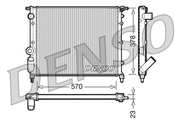 Denso Radiator DRM23013 - image 2