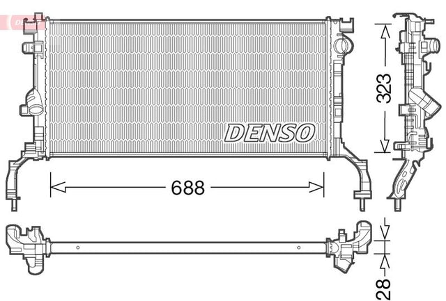 Denso Radiator DRM23038 - image 2