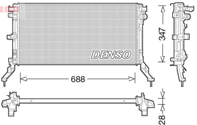 Denso Radiator DRM23039 - image 2